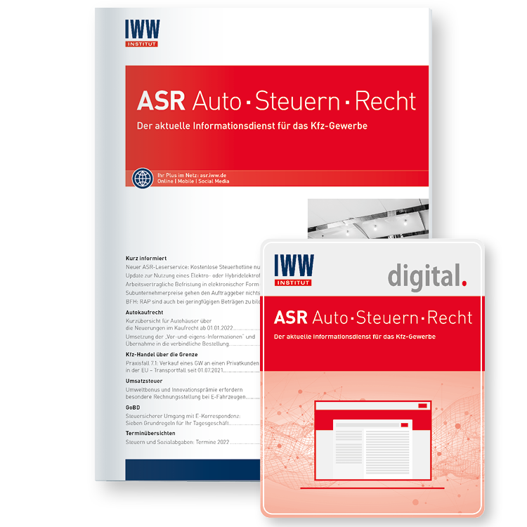 ASR Auto Steuern Recht