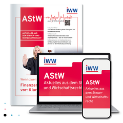AStW Aktuelles aus dem Steuer- und Wirtschaftsrecht