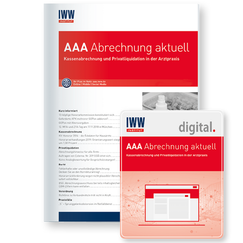 AAA Abrechnung aktuell