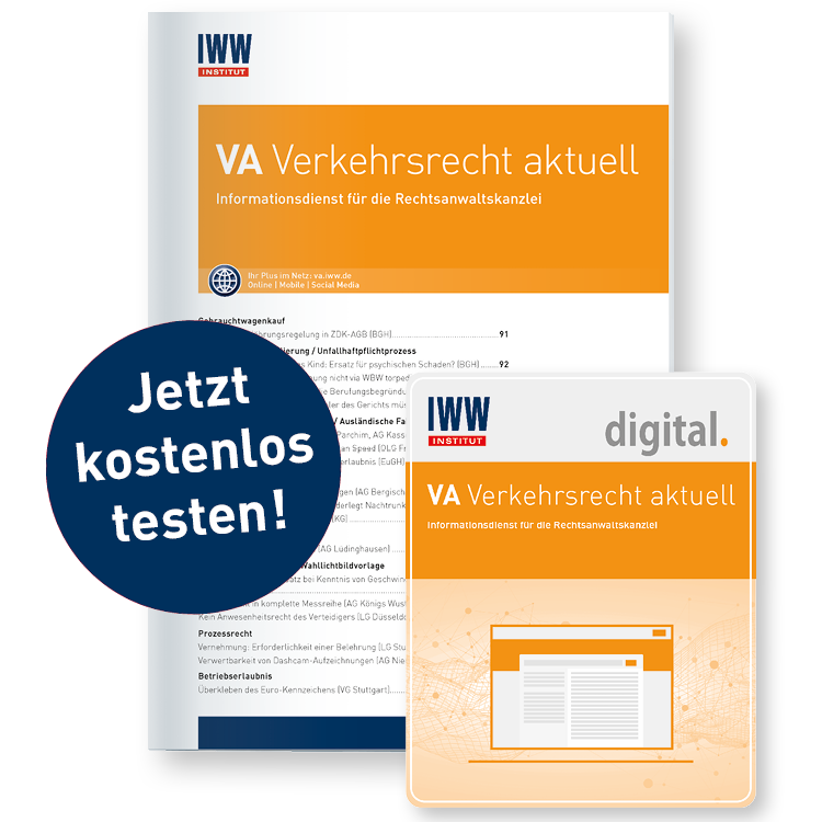 VA Verkehrsrecht aktuell + Webinar