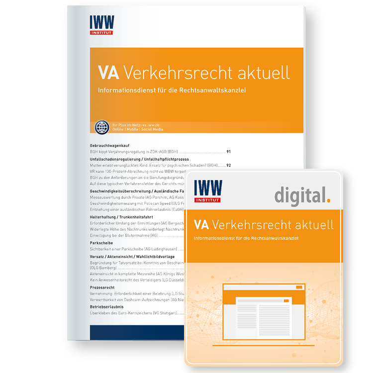 VA Verkehrsrecht aktuell + Webinar