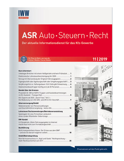ASR Auto Steuern Recht