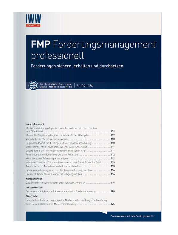 FMP Forderungsmanagement professionell
